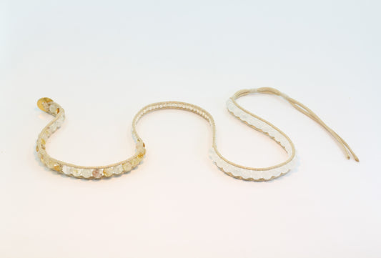 Spirit Selenite, Pearl & Citrine Bracelet