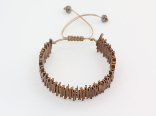 Acoustic Pulse Bronze Bracelet