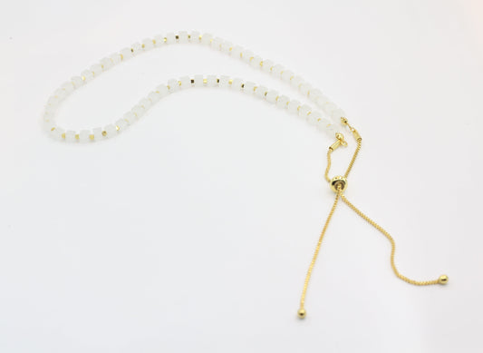 Aura Crystal Quartz & Hematite Necklace