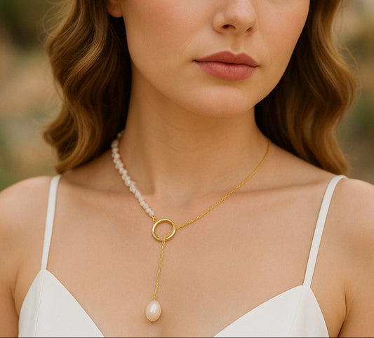 Ocean Drop İnci Kolye