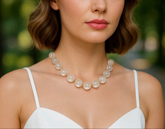 Pure Intention Kristal Kuvars Kolye