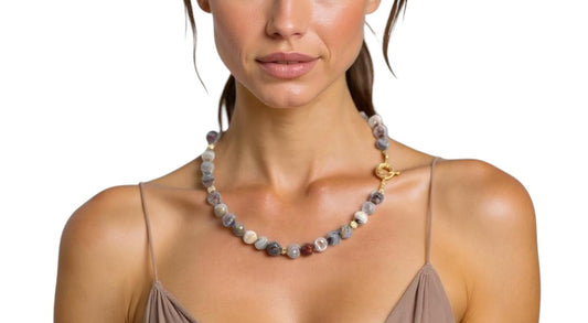 Scarlet Botswana Agate Necklace