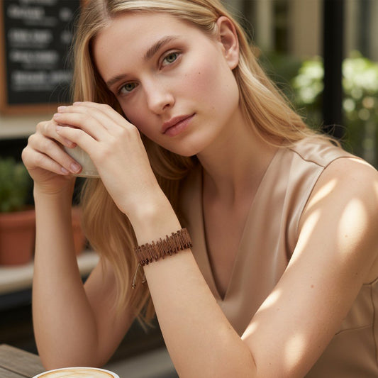 Acoustic Pulse Bronze Bracelet