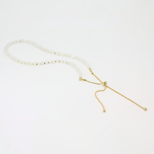 Aura Crystal Quartz &amp; Hematite Necklace