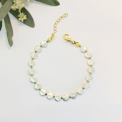 Aurelia Silver Color Brass Bracelet