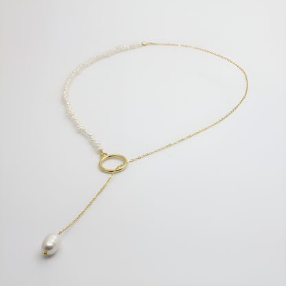Ocean Drop Pearl Necklace