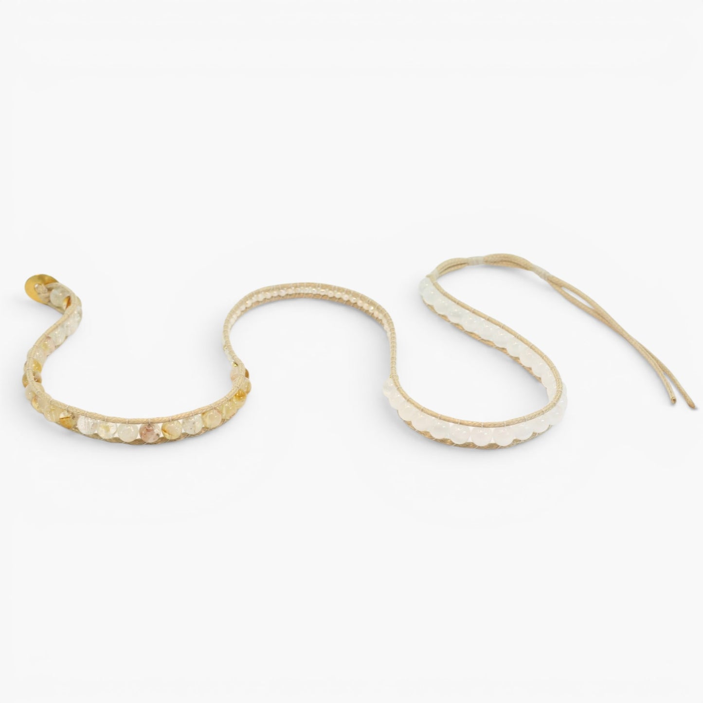 Spirit Selenite, Pearl &amp; Citrine Bracelet