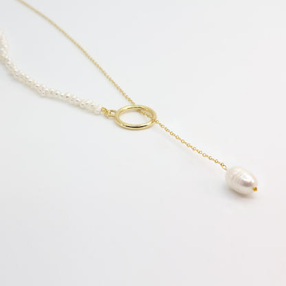 Ocean Drop Pearl Necklace