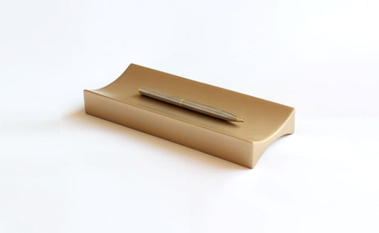 Aura Altın Ahşap Kalemlik