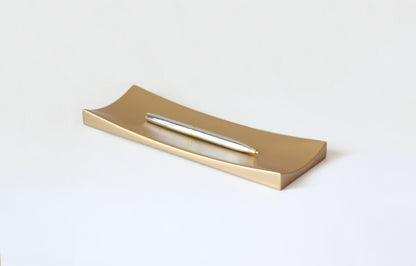 Nova Altın Ahşap Kalemlik ve Takı Tepsisi