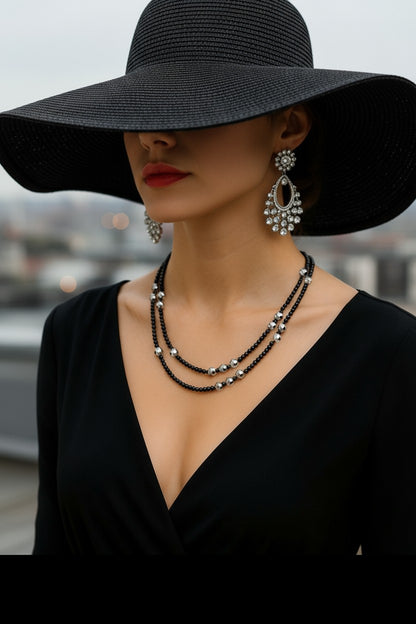 Gala Oniks ve Hematit Kolye