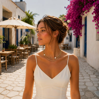 Gemina Pearl & Hematite Necklace
