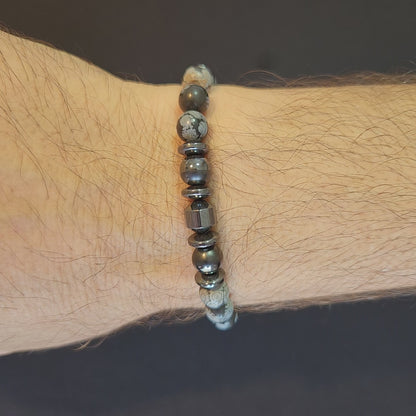 Obsidyen ve Hematit Bileklik