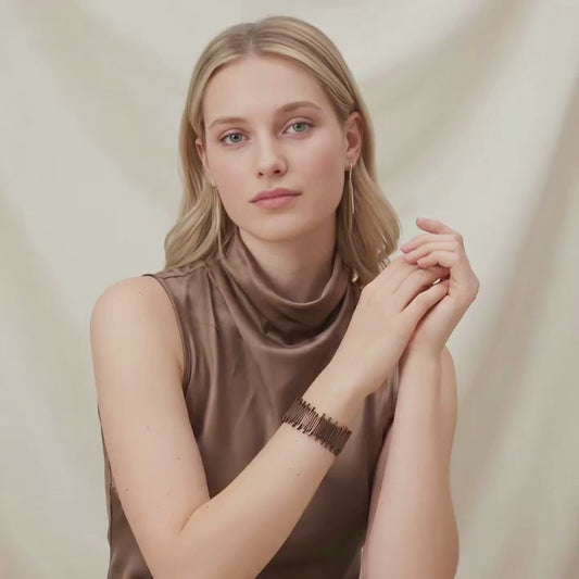 Acoustic Pulse Bronze Bracelet