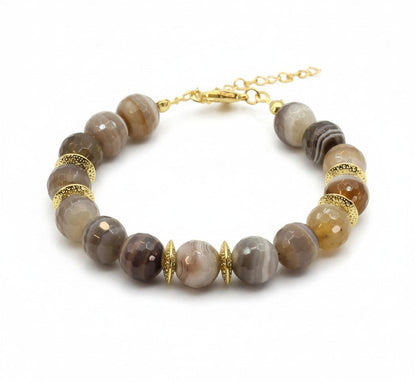 Scarlet Botsvana Akik Bileklik